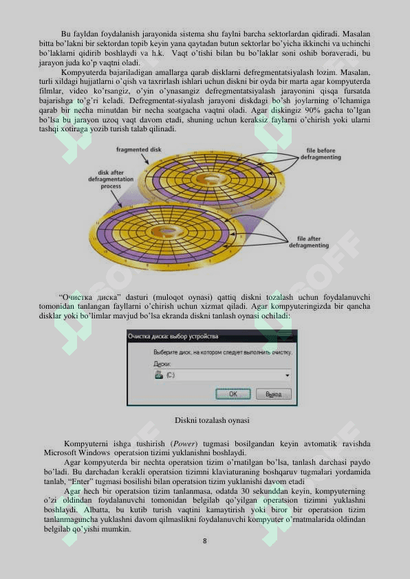 Mavzu: Kompyuter va mobil operatsion tizimlari. Xizmat ko’rsatuvchi dasturlar va utilitalar 8