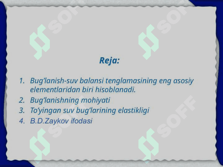 BUG’LANISH VA UNGA TA`SIR ETUVCHI OMILLAR 2