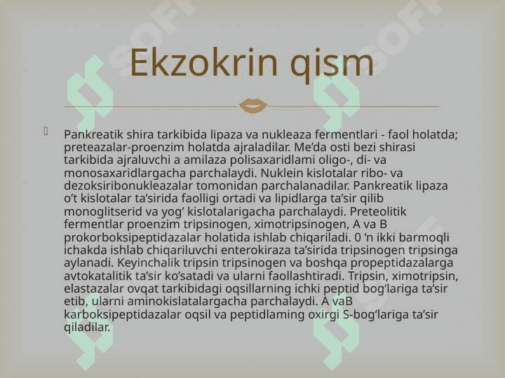 Me’da osti va buyrak usti bezlari fiziologiyasi. Insulin va glyukagon effektlar. 7