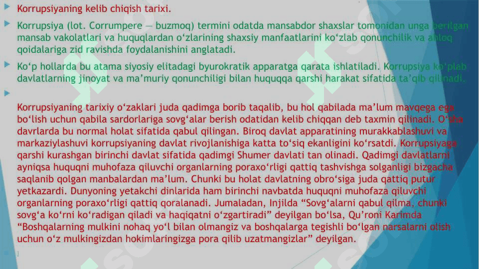 O’zbekiston Respublikasida Korrupsiyaga qarshi kurashish qonunlari 4