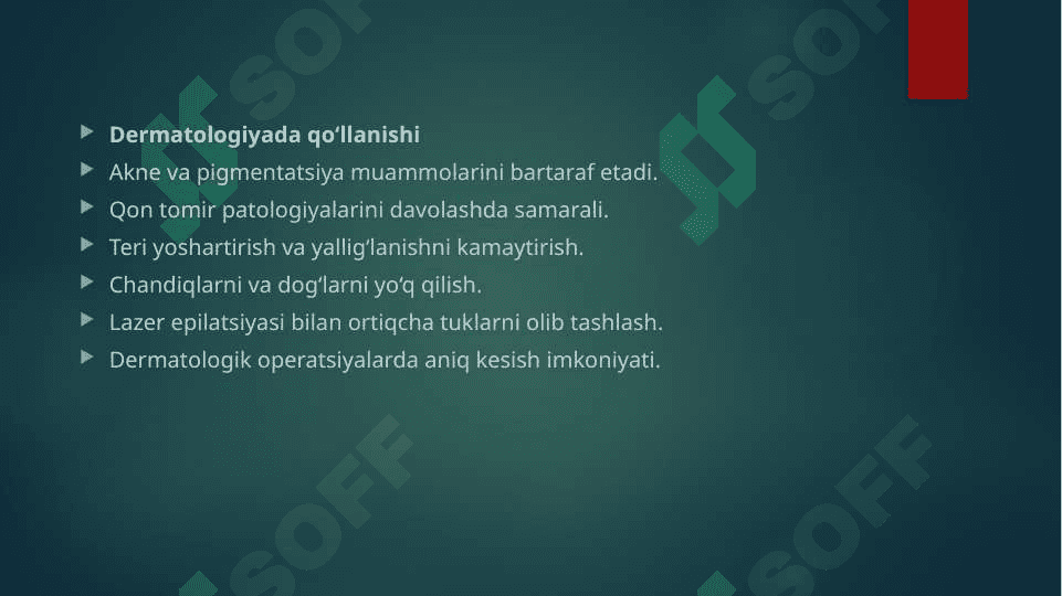 lazerning Tibbiyotda qo’llanishi 5