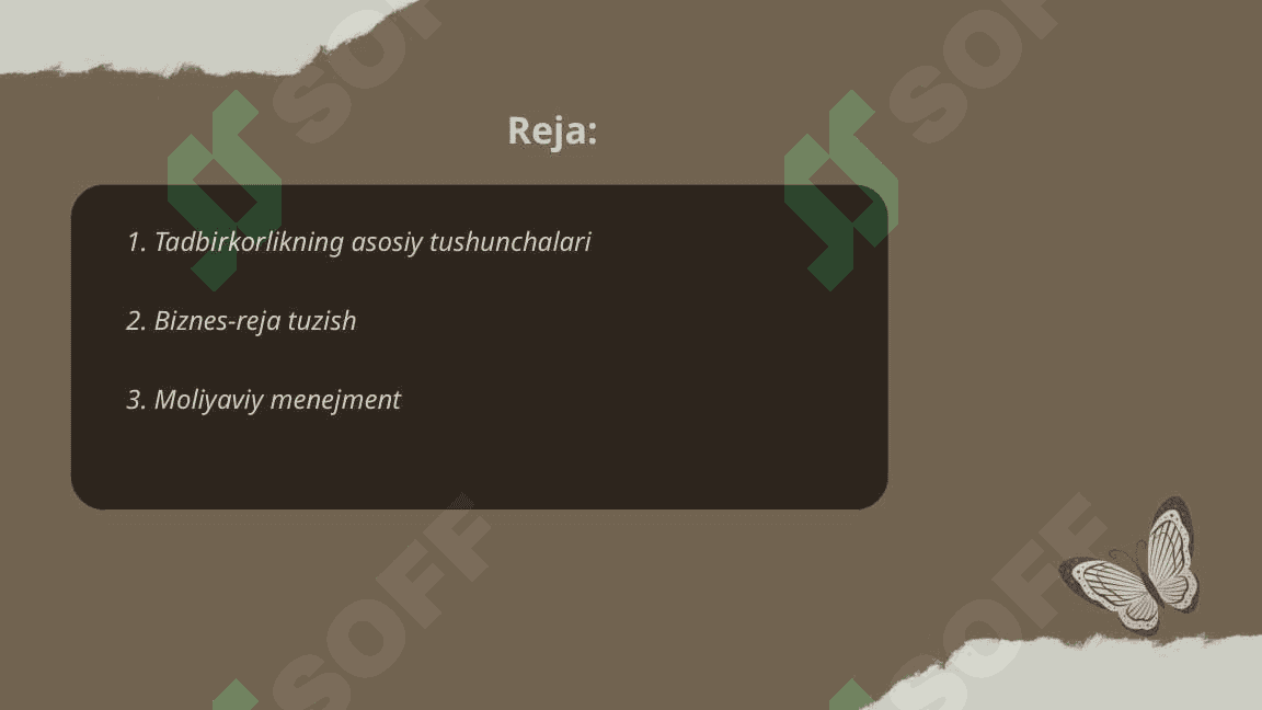 Tadbirkorlik va biznes 2