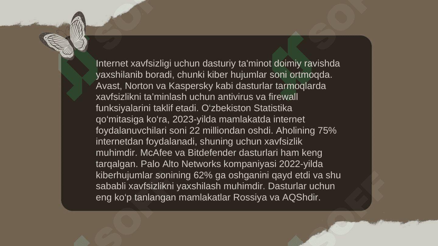 Axborot xavfsizligi asosiy tushunchalari va kiber jinoyatchilik tarixi. 8