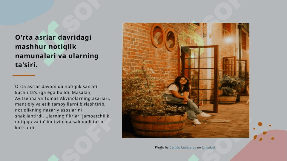 O'rta asrlar va yangi davrda G'arbda notiqlik san'ati rivoji 4