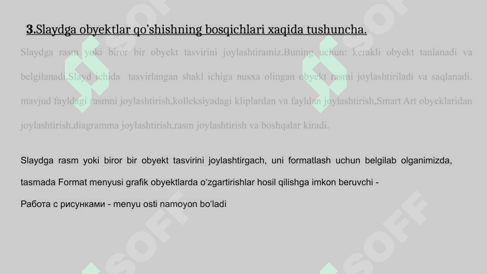 SLAYDGA OBYEKTLAR QO’SHISH 7