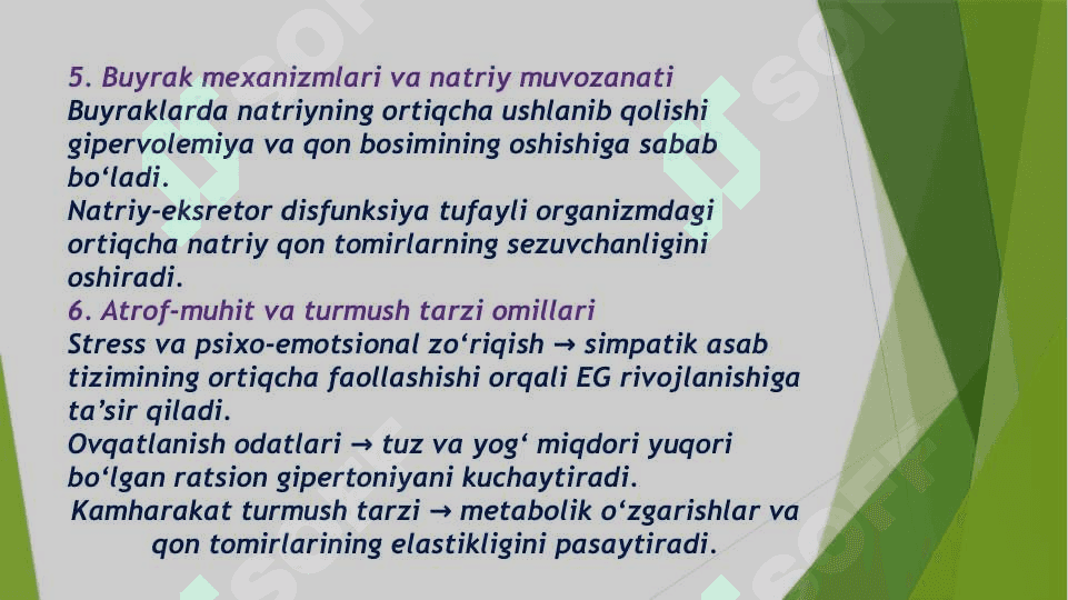Essensial gipertoniya patogenezining zamonaviy aspektlari. Gepato – renal sindrom 5
