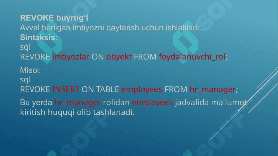Imtiyozlar va rollar 6