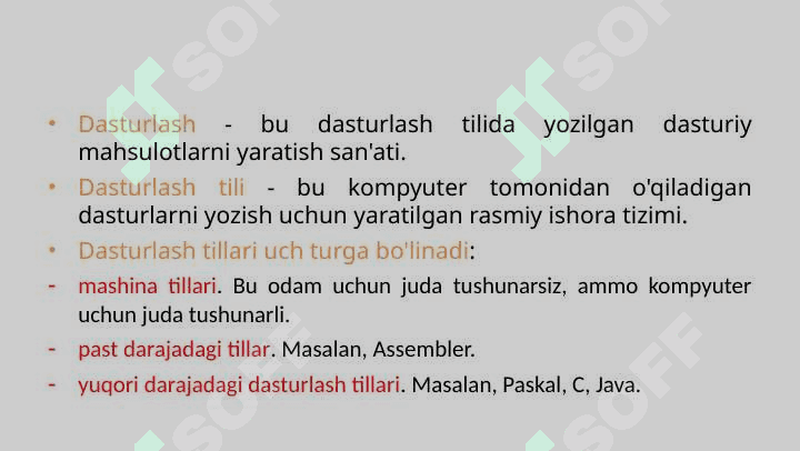 ASSEMBLER TILIDA DASTURLASH ASOSLARI 4