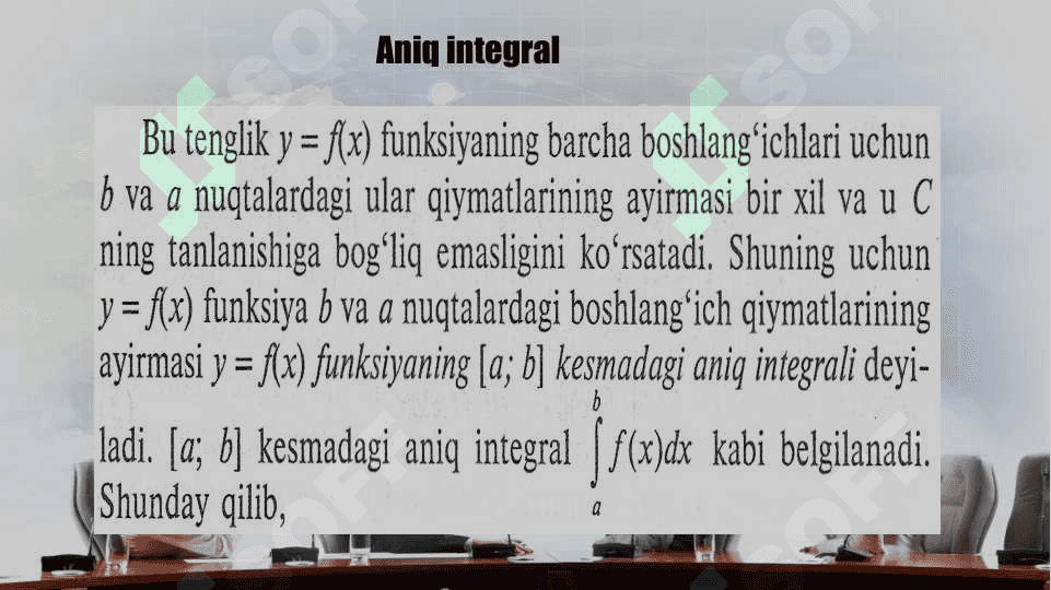 MAVZU: Aniq integral tadbiqlari 3