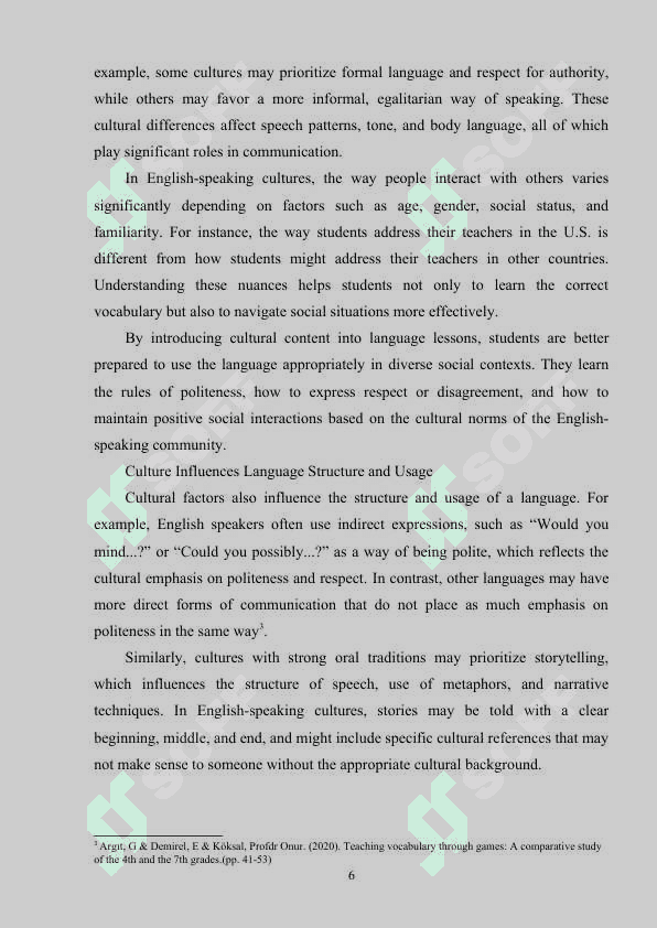 Integrating english speaking culture into language lessons for 5-6 th grade learners 6