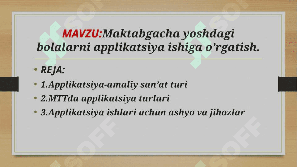 maktabgacha yoshdagi bolalarni applikatsiya ishiga o'rgatish 2