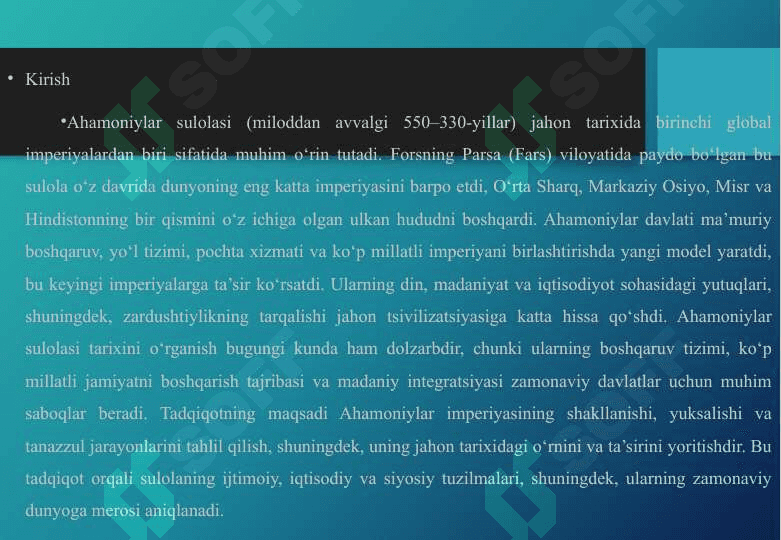 Аhamоniylar sulоlasi tariхi 3