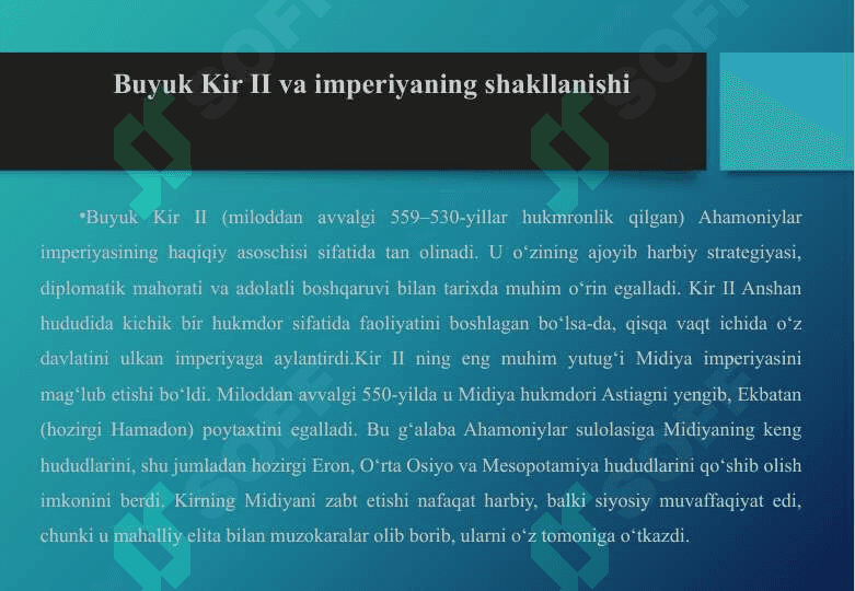 Аhamоniylar sulоlasi tariхi 8