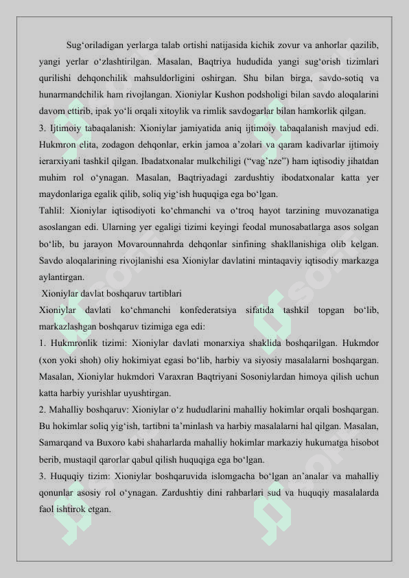 Kidariylar va Xioniylar ijtimoiy iqtisodiy tuzumi  va davlat boshqaruv tartiblari mavzusida  maqola loyihasini tayyorlash  25 3