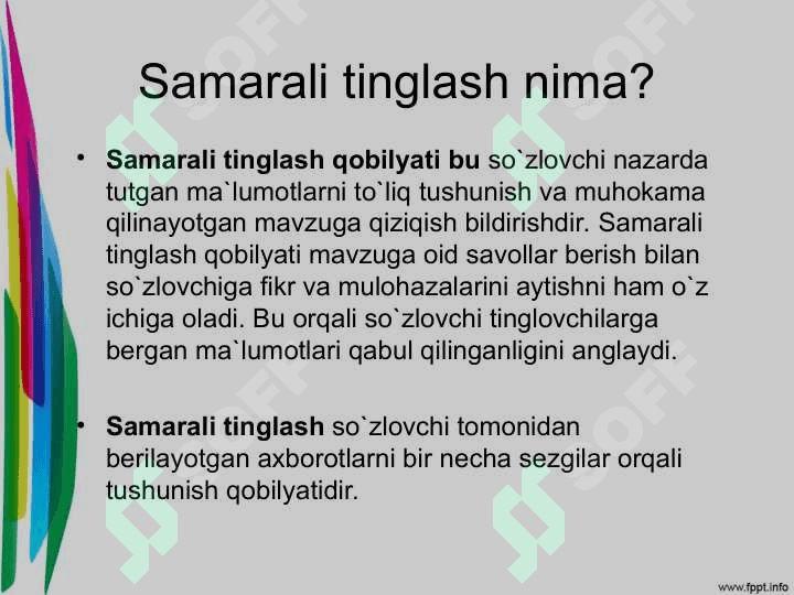 Samarali tinglash ko`nikmalari 4