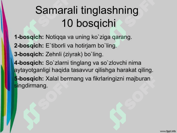 Samarali tinglash ko`nikmalari 8