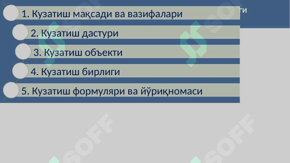 Statistik kuzatuv 5