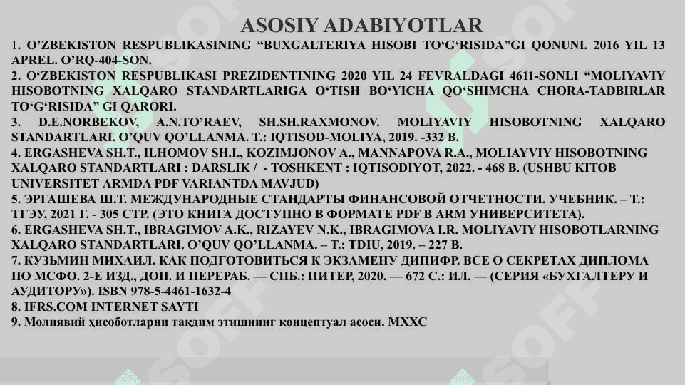 Moliyaviy hisobotni taqdim etishning konseptual asosi 3