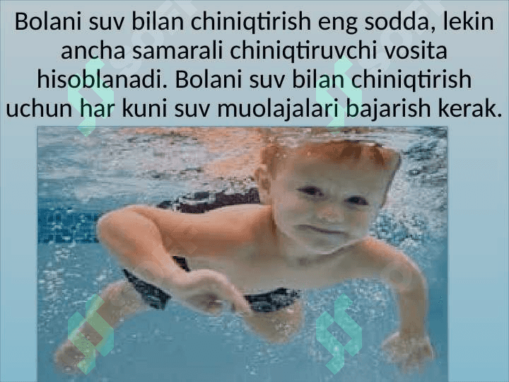 Organizmni chiniqtirish usullari. Akseleratsiya 3