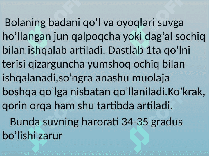 Organizmni chiniqtirish usullari. Akseleratsiya 4
