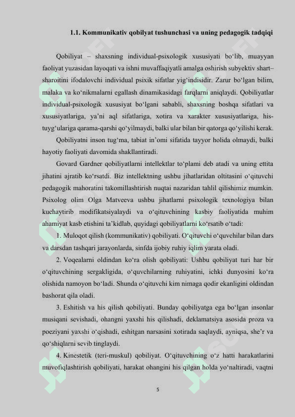 O‘QITUVCHINING KOMMUNIKATIV MADANIYATI 5
