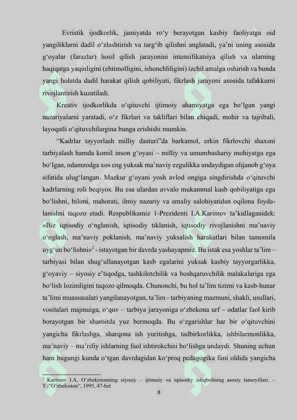 O‘QITUVCHINING KOMMUNIKATIV MADANIYATI 8