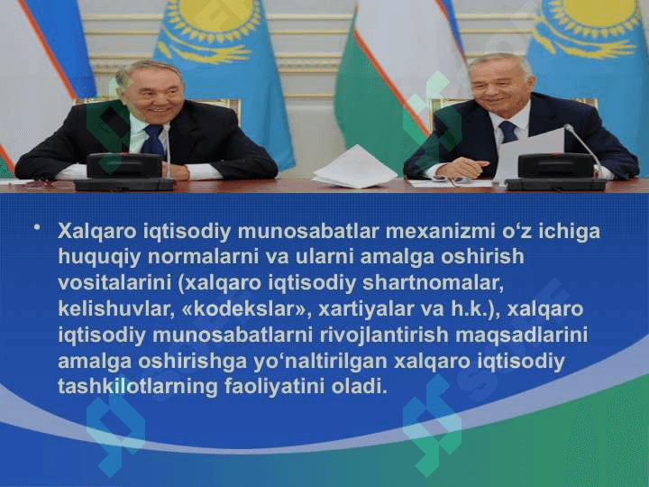 Xalqaro iqtisodiy aloqalar va integratsiya jarayoni 5
