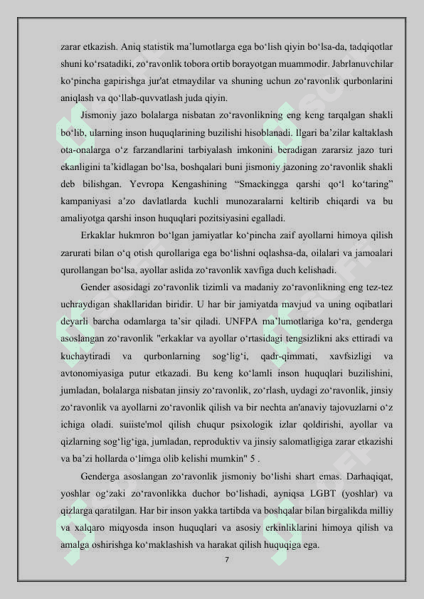Tazyiqni, zo‘ravonlikni yoki shavqatsizlikni targ‘ib qiluvchi maxsulotni tayyorlash, olib kirish, tarqatish, reklama qilish, namoyish etish jinoyatining jinoiy huquqiy tavsifi. (nazariya va amaliyot) 7