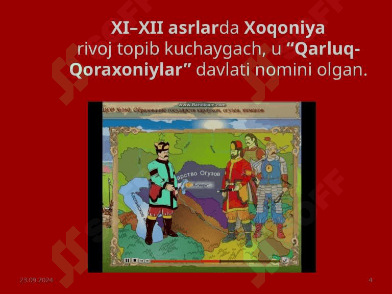 Qoraxoniyalar davlatining tashkil topishi . 4