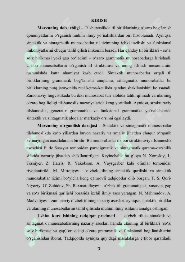 Sintaktik va sintagmatik munosabat 3