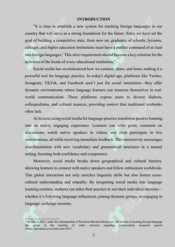 SOCIAL MEDIA AS A TOOL FOR LANGUAGE PRACTISE 2