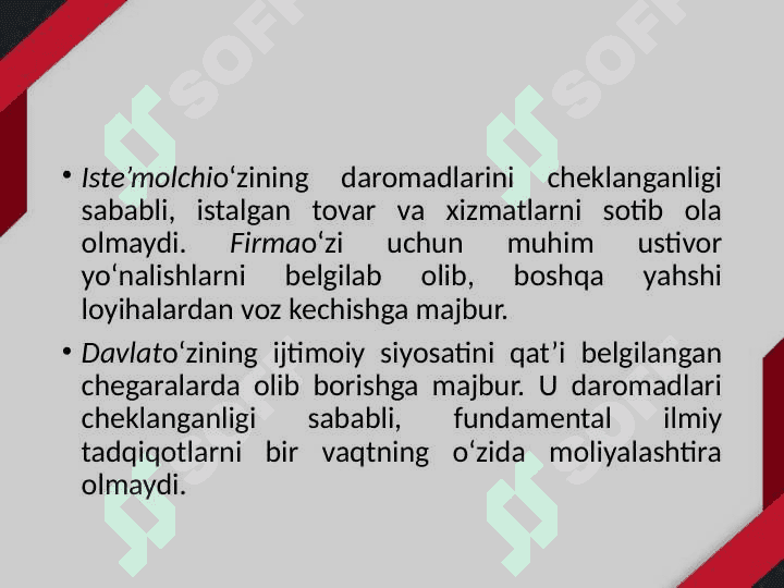 Mikroiqtisodiyot fanining predmeti, vazifalari va metodi 6