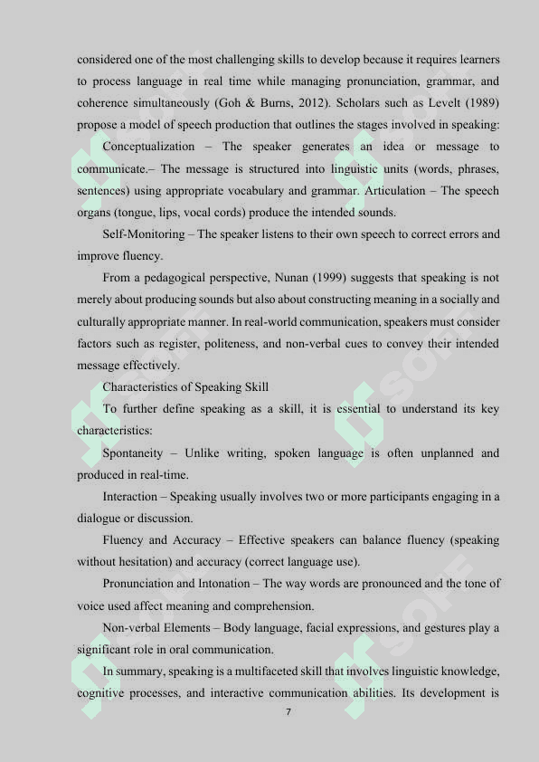 COMMUNICATION STRATEGIES USED BY EFL STUDENTS IN IMPROVING SPEAKING SKILL. 6