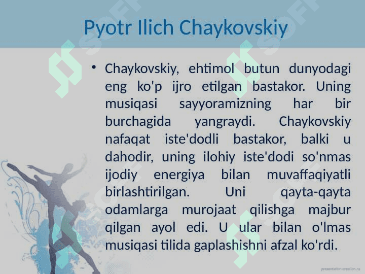 Pyotr Ilich Chaykovskiyning ijodiy qiyofasi 4