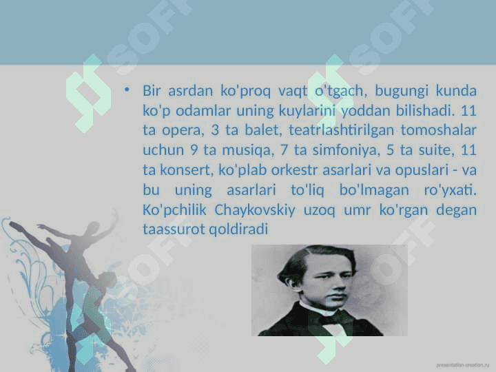 Pyotr Ilich Chaykovskiyning ijodiy qiyofasi 5
