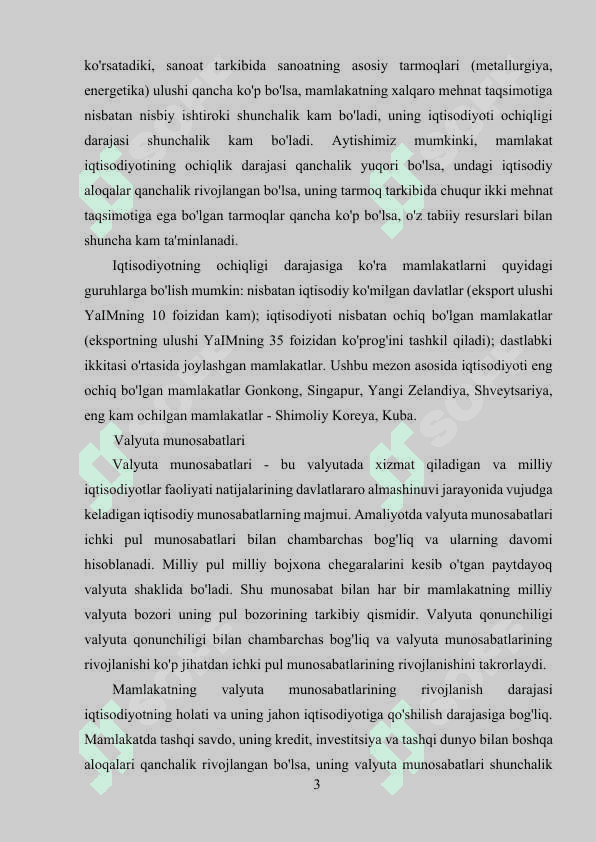 Kichik ochiq iqtisodiyot modeli 3