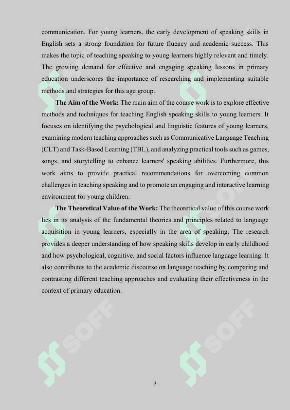 TEACHING SPEAKING ENGLISH TO YOUNG LEARNERS 3