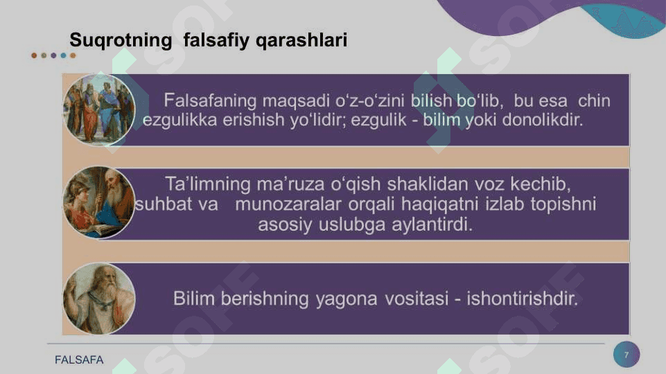 Falsafiy  tafakkur  taraqqiyot bosqichlari G‘arb  falsafasi 7