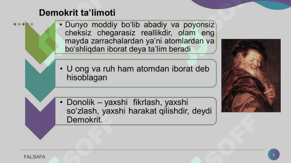 Falsafiy  tafakkur  taraqqiyot bosqichlari G‘arb  falsafasi 8