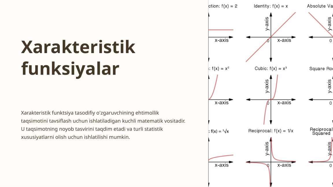 Xarakteristik funksiyalar