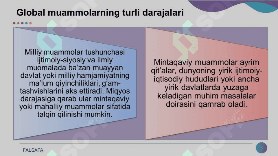Globallashuv va barqaror taraqqiyot  falsafasi 6