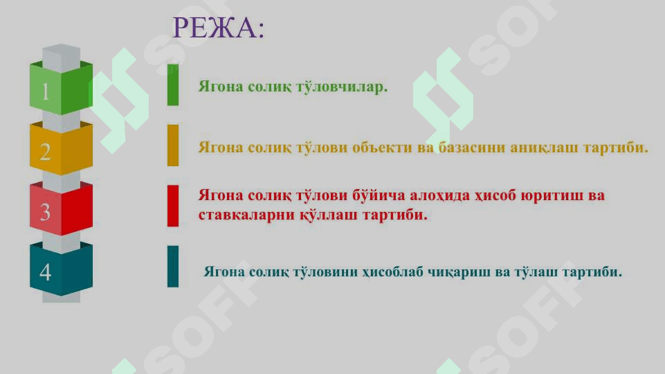 Соддалаштирилган солиқ тизими ва унинг иқтисодий  моҳияти (ягона солиқ тўлови, уни ҳисоблош ва тўлаш тартиби) 2