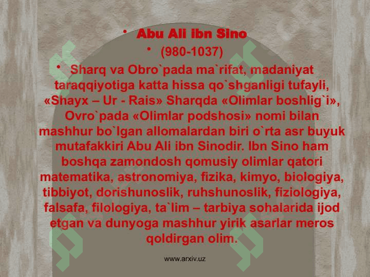 Abu Ali ibn Sino 2