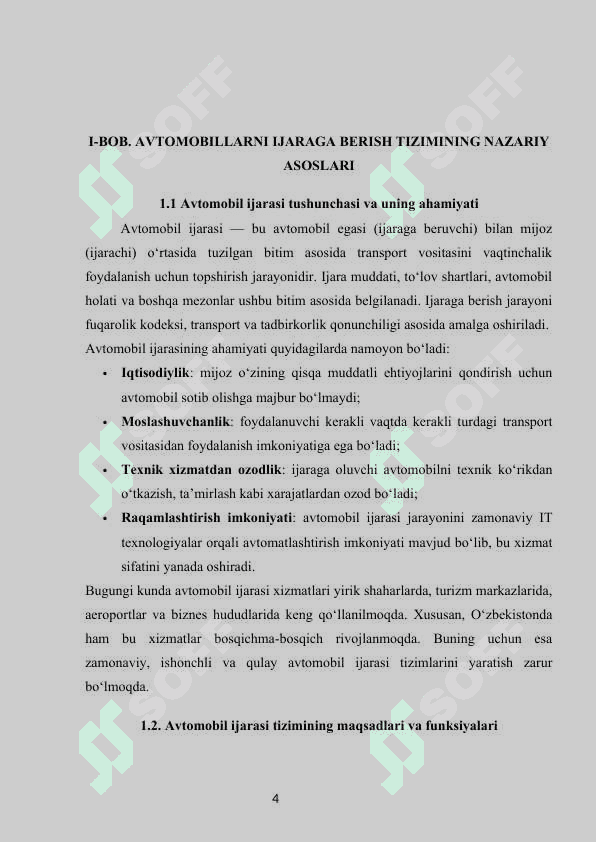 Avtomabillarni ijaraga berishni boshqarish tizimi 4