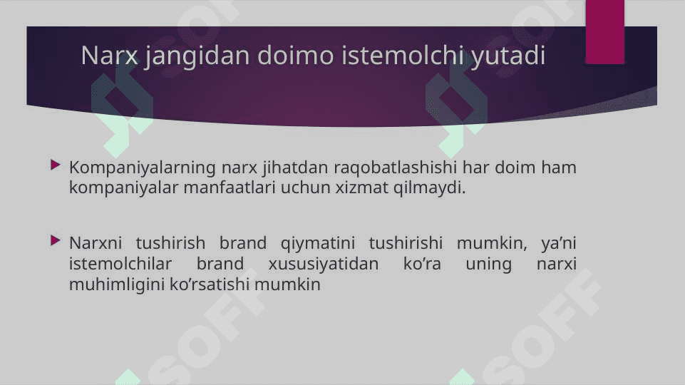 Narx belgilash Menejment 3