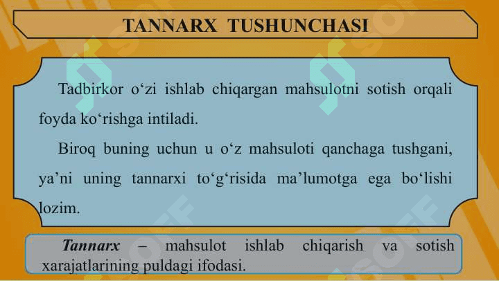 MAHSULOT TANNARXI 2