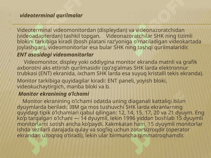 Kompyuterning asosiy va qo’shimcha qurilmalari 6
