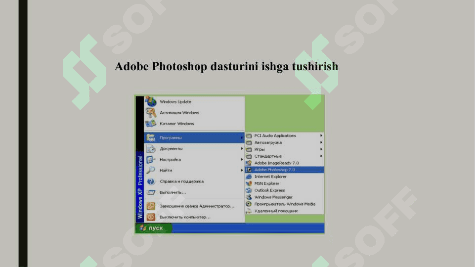 Adobe Photoshopda rasmni qayta ishlash tehnikasi. Tasvirlarni tuzatish va qaytarish turlari 4