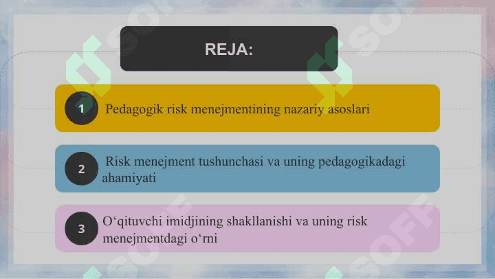 Pedagogik risk menejmentida o‘qituvchi imidji 2