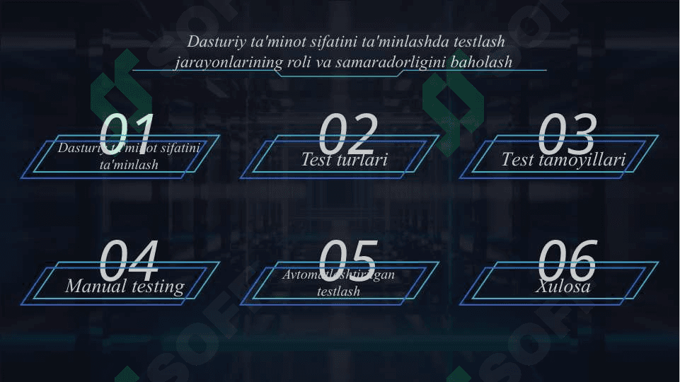 Dasturiy ta'minot sifatini ta'minlashda testlash jarayonlarining roli va samaradorligini baholash 2